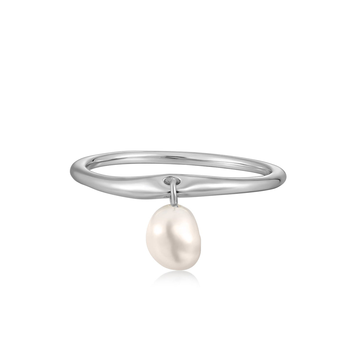 Cybele | Jambul Ring | Pearl | Rhodium Plated 925 Silver