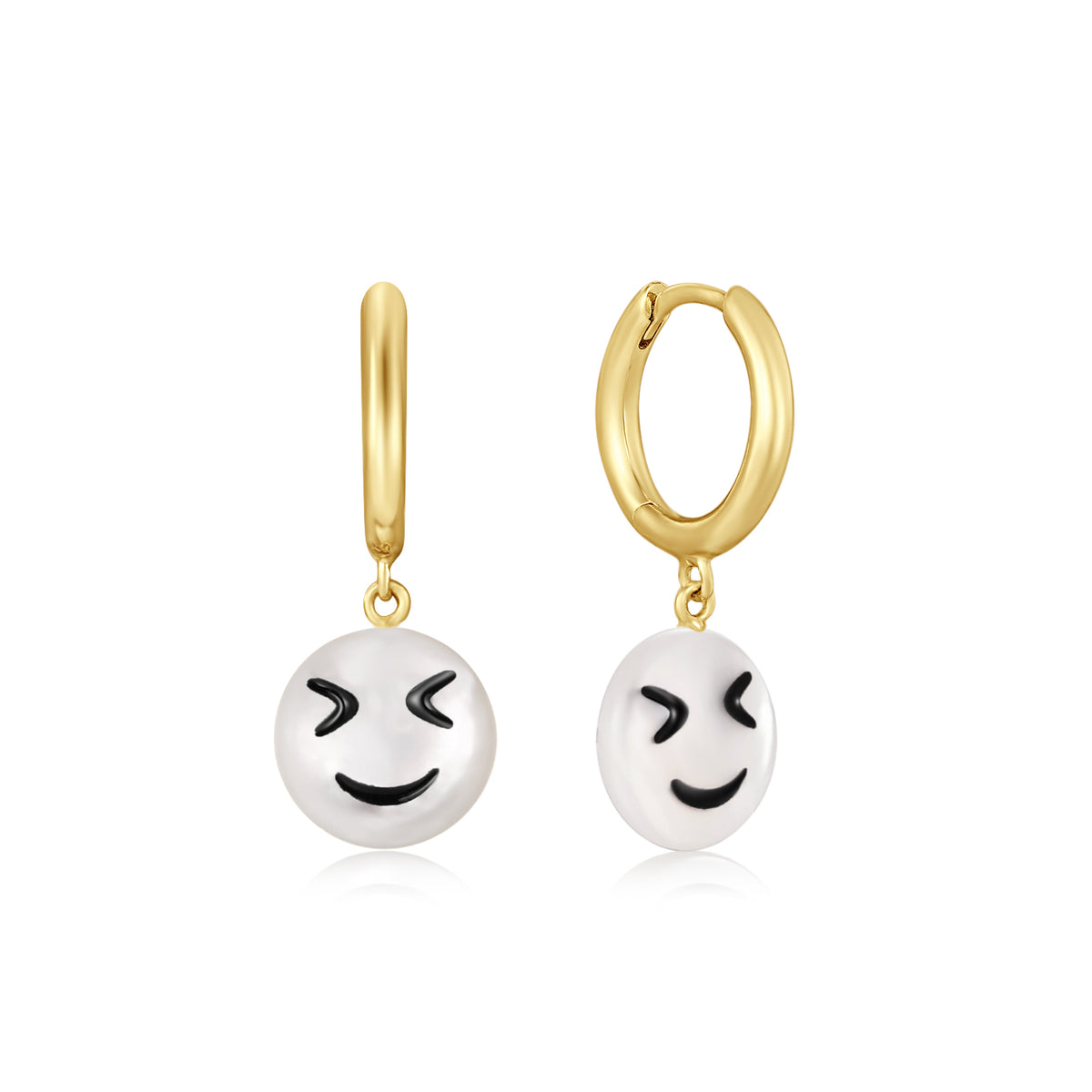Happy Kids | Blush Single Earring | White Mother of Pearl | 14K Gold Plated 925 Silver