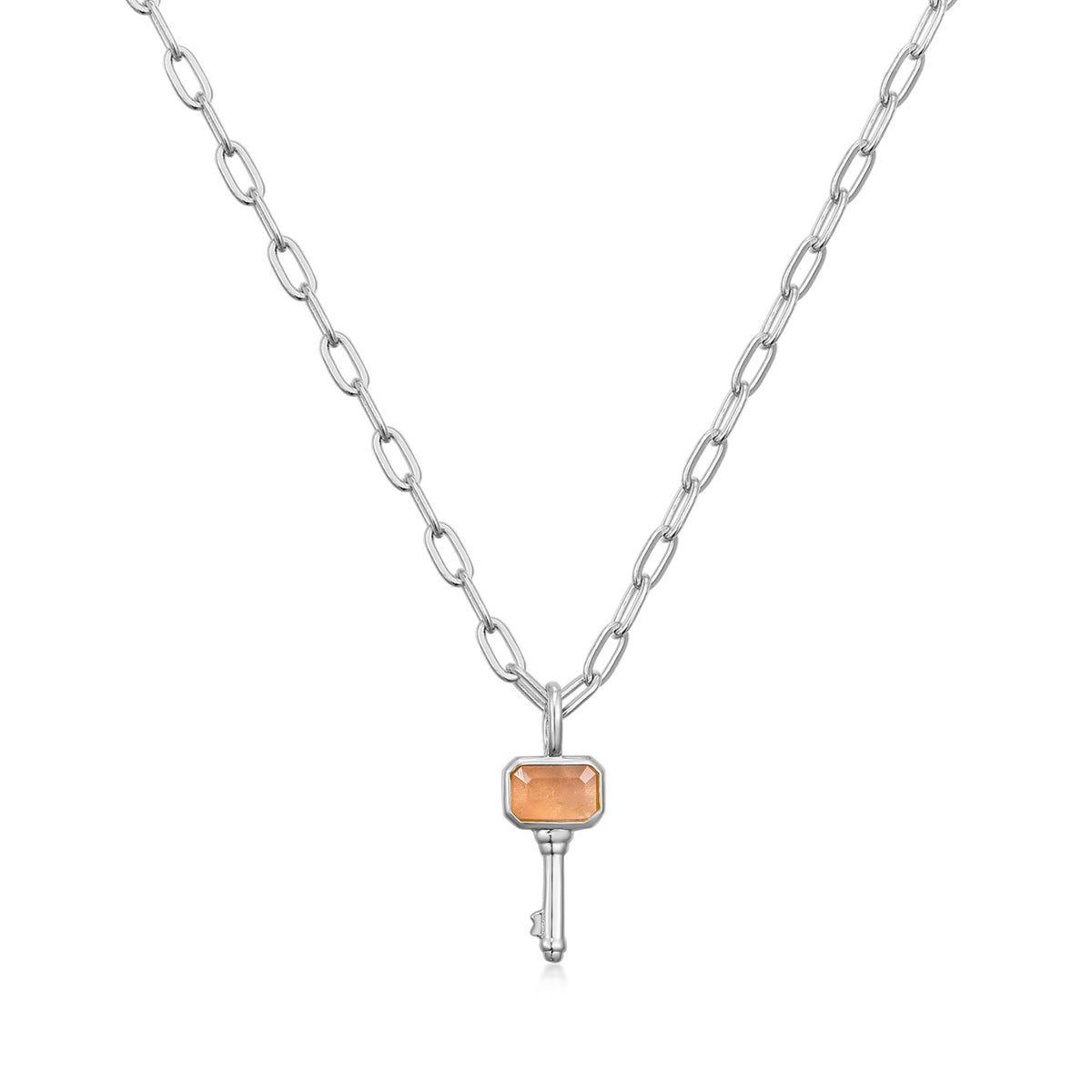 Love Collection | Kapok Necklace | Labradorite | White Rhodium Plated 925 Silver